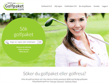 Tablet Screenshot of golfpaket.com